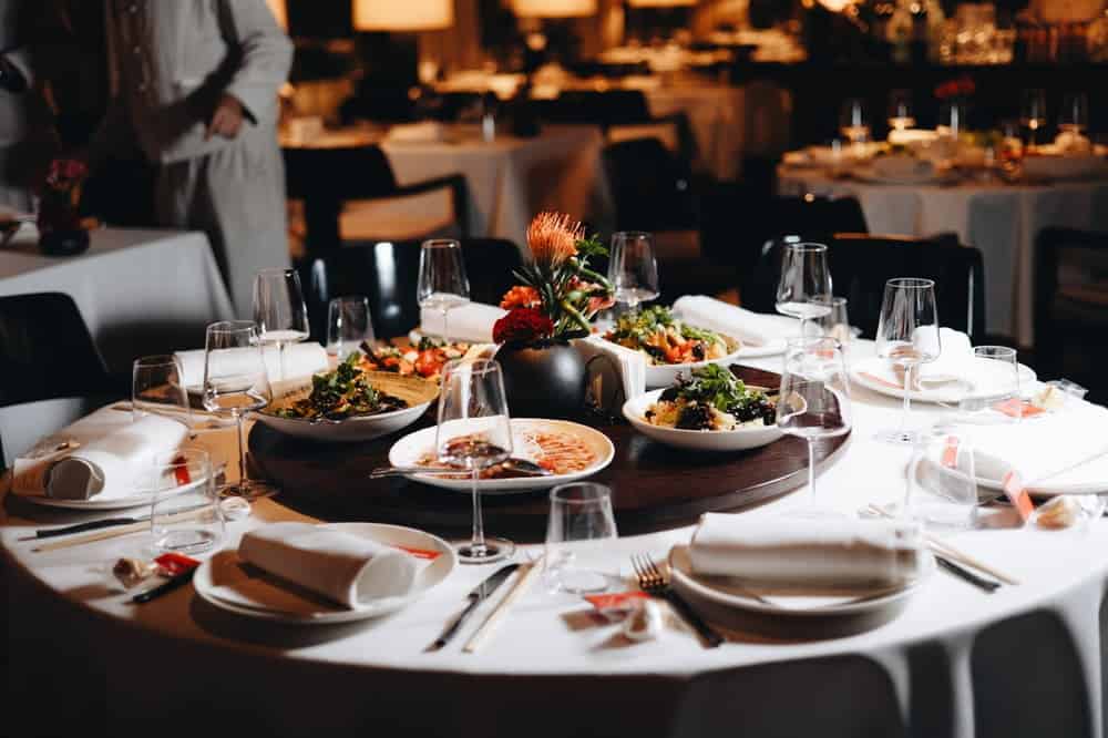 A Chinese-style formal dinner setting
