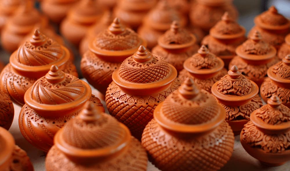 Clay pottery at Ko Kret, one of the best kids activities in Nonthaburi