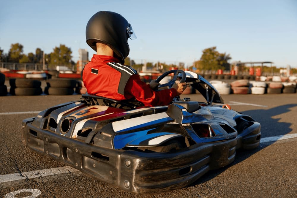 Electric go-kart racing, one of the top things to do in Muang Thong Thani